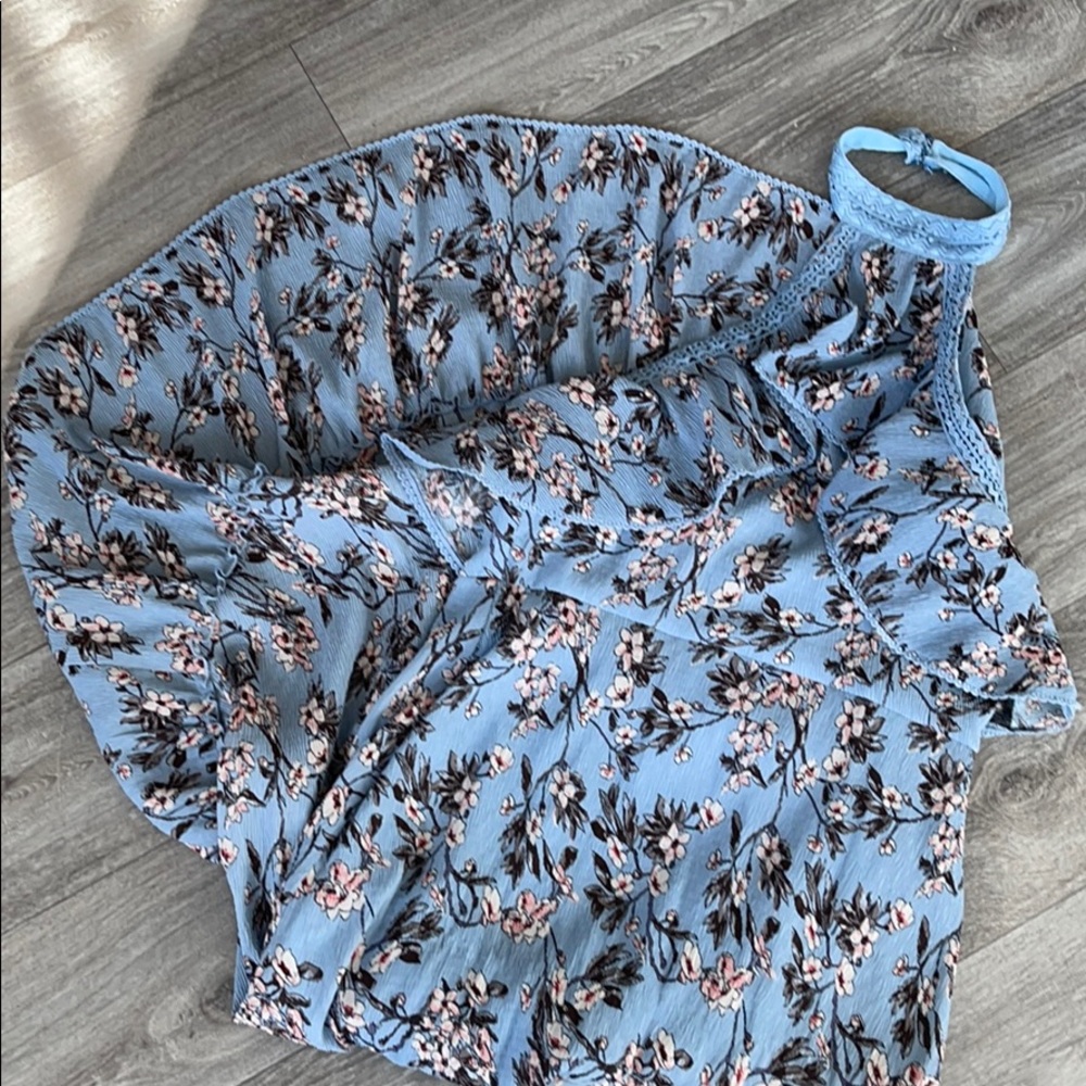 Floral maxi hi low bottom